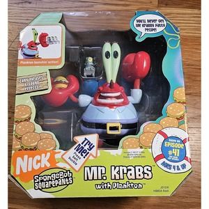 SpongeBob-Mr. Krabs with Plankton 2005 Fisher-Price-Episode #41 Action Figure